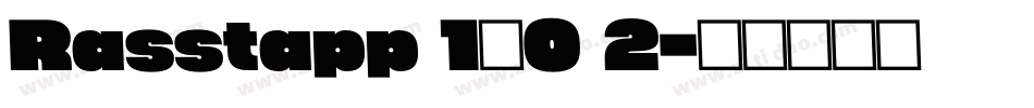 Rasstapp 1.0 2字体转换